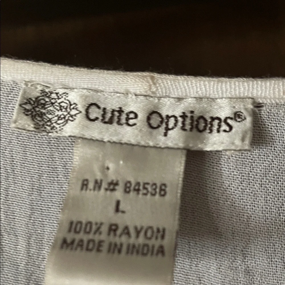 Cute Options Embroidered White Tunic Top - Picture 2 of 4